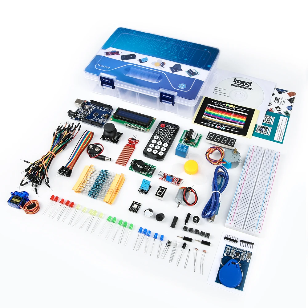 KUONGSHUN STEM Complete Starter Kit For Arduino UNO r3 Starter Kit Electronics Projects Support Programming