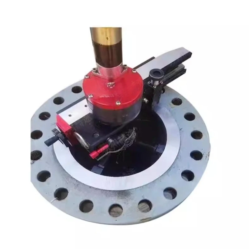 Direct supply Portable flange surface repair Confidential sealing groove repair Manual flange surface processing machine