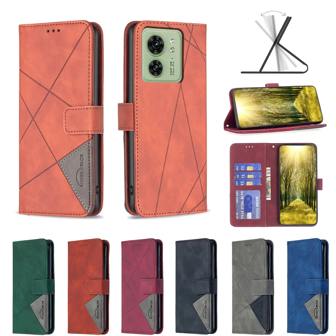 Wallet Skin Friendly Strong Magnetic Flip Leather Case For Motorola Edge 40 5G Edge 40 Pro 5G X40 G13 4G G23 4G G53 5G Cover