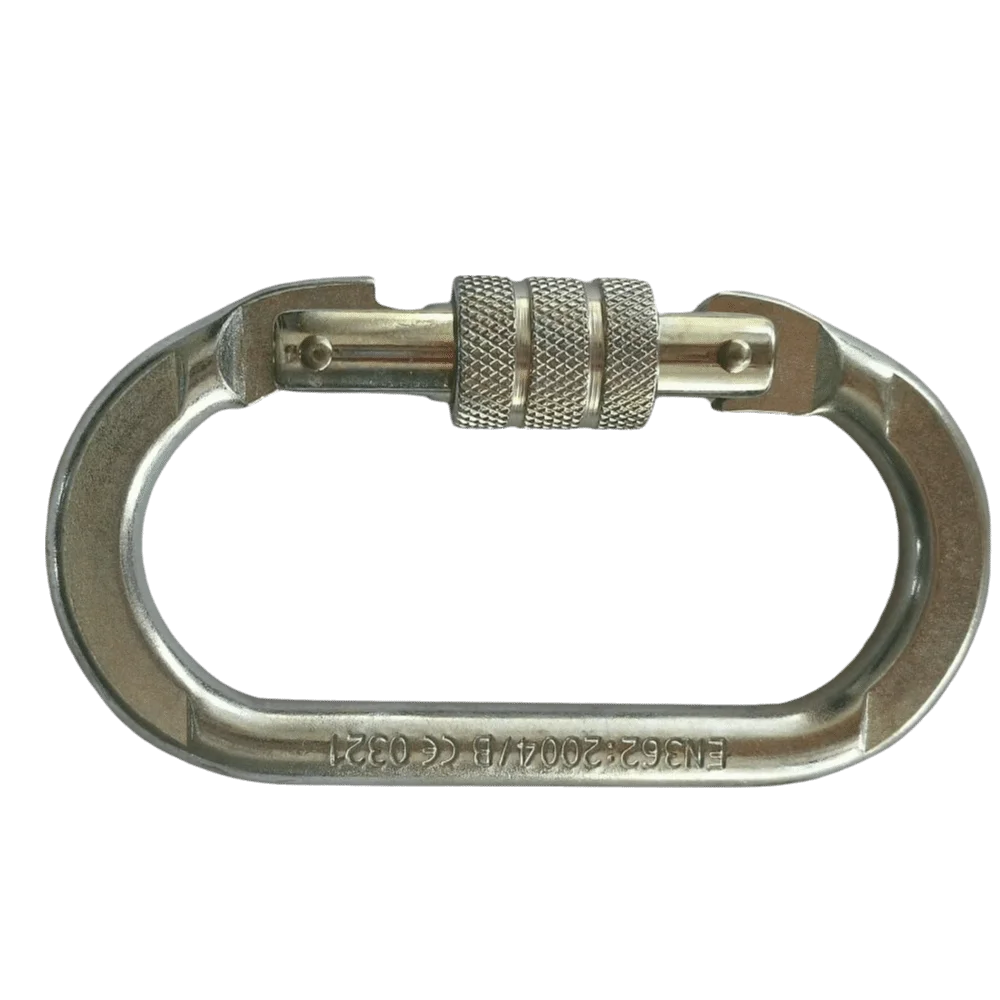 25KN High Strength Safety Auto Lock Buckle O-shaped Alloy Professional Carabiner Safe Sturdy Outdoor Sports Buckle