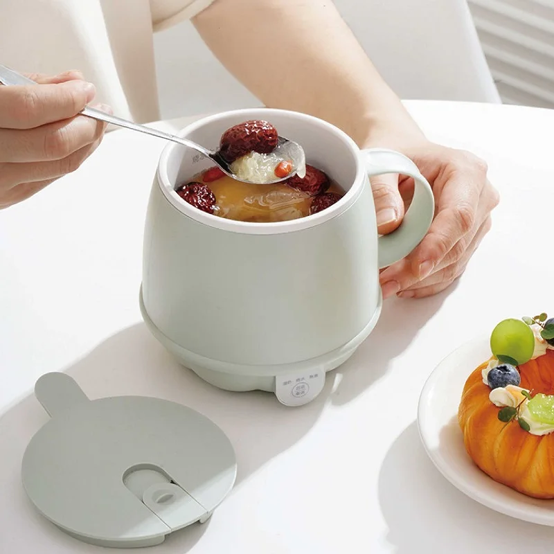 Multi-function Electric Stew Cup Home Hot Milk Thermos 220V 500ml Mini Electric Kettle Office Smart Health Cup Heating Cup
