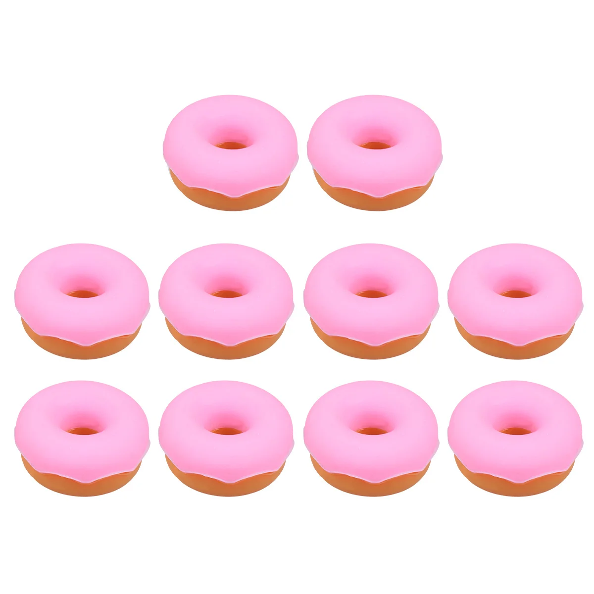 

10Pcs Donut Shaped Headphone Organizer Earphone Winder Cable Management Tool Pink Lightweight Compact Travel Friendly