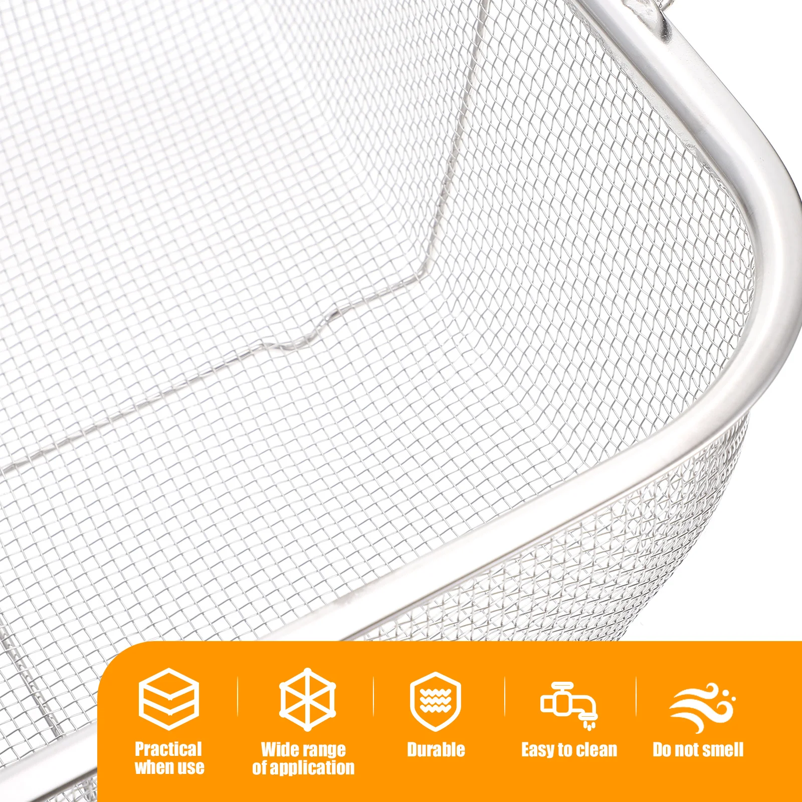 

Stainless Steel Frying Basket Heavy Duty For Deep Fryer Cooking Hot Pot Food Stainless Steel Fry Basket Strainer Kitchen Tool