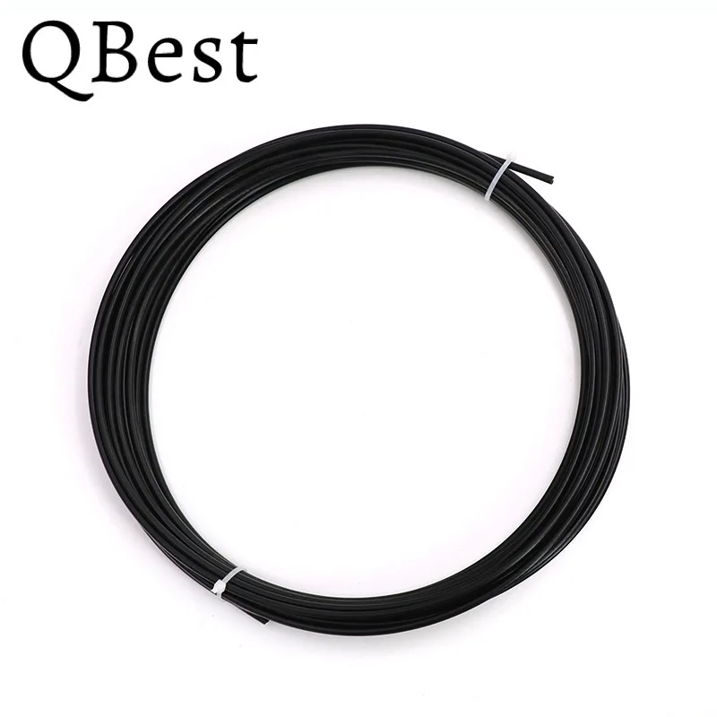 20M/30M/50M Black PVC Coated Plastic 304 Stainless Steel Wire Rope Flexible Soft Cable Clothesline Diameter 0.8/1/1.5/2/2/3/4mm