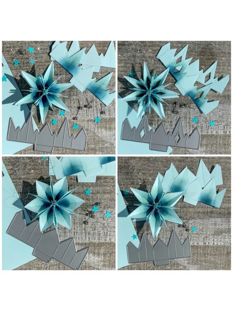 Matrices de découpe en métal étoile pliée, moule pour Scrapbook, couteau artisanal en papier, pochoirs, gaufrage, décoration artisanale, nouvel arrivage 2026