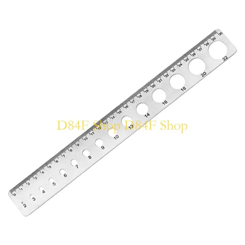 D84F Thin Stainless Steel Engineering Scale Double Hole System Practical Design Workshop Classroom Essential