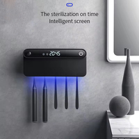 Xiaomi Youpin Smart UV Toothbrush Holder Induction Sterilizer Automatic Toothpaste Dispenser LED HD Screen Bathroom Accessories