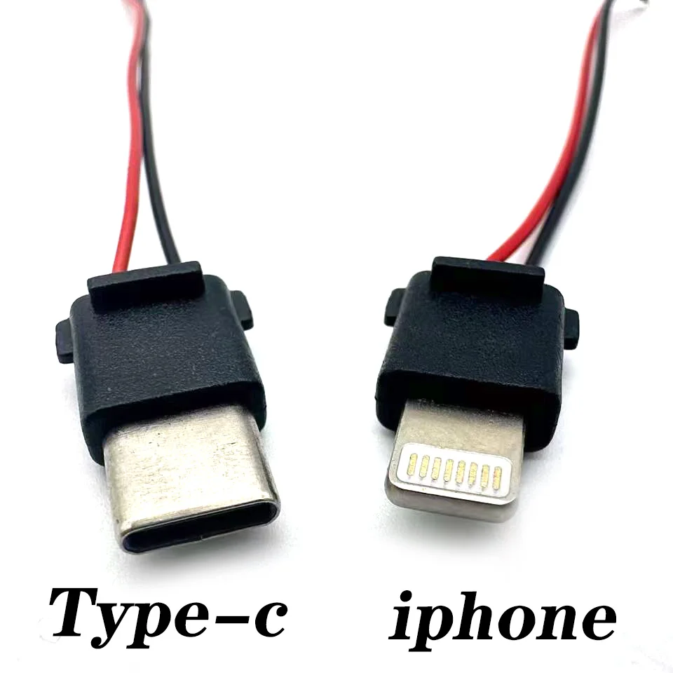 

Type-C welding wire type male waterproof 2-pin with wire 5A high current plug waterproof connector