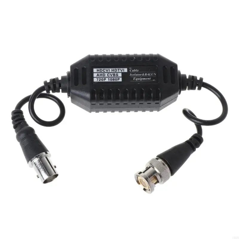 BNC Male to Female Coaxial Video Ground Loop Isolator Prevent Picture Distortion and Protect CCTV System