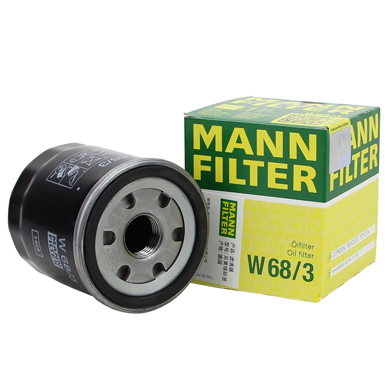 MANN FILTER W68/3 Oil Filter Fits TOYOTA Avanza GEELY EC Emgrand GL GS RS Vision GREATWALL Florid LEXUS 04105409AB 15600-13011