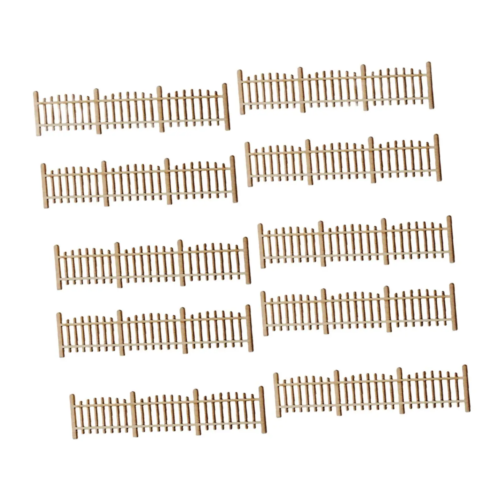 10 قطعة الأسوار المصغرة مشهد الأسوار 1:50 الديكور ديكور طاولة الرمل ل الديوراما مشهد نموذج نموذج القطارات طاولة الرمل DIY بها بنفسك