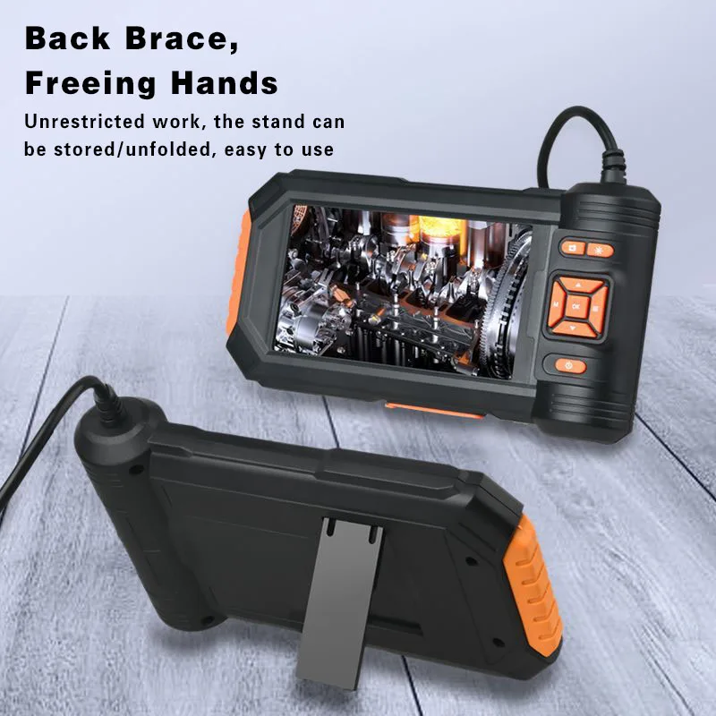Endoscope camera,Borescope,High definition 10 inch IPS large screen industrial endoscope(5.5mm dual lens 2-meter hard wire)