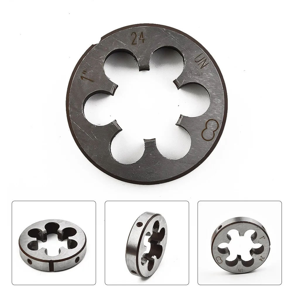 

Right Hand Thread Die 1-24 TPI Threading Cutting Metalwork Tool Alloy Steel Outer Diameter Thread Mold 1''-24 Size Tool Parts