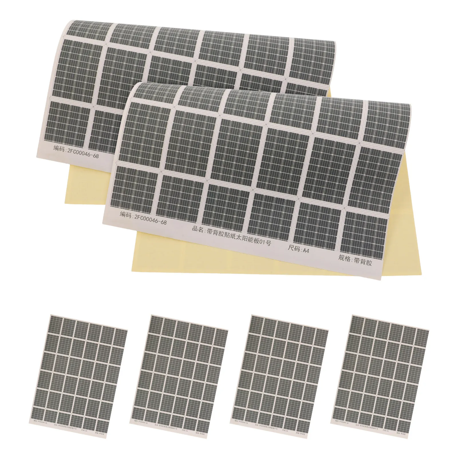 

6Pcs Realistic Solar Panel Stickers Adhesive Miniature Photovoltaic Boards for Diorama Scenery Sand Table Architecture Landscape