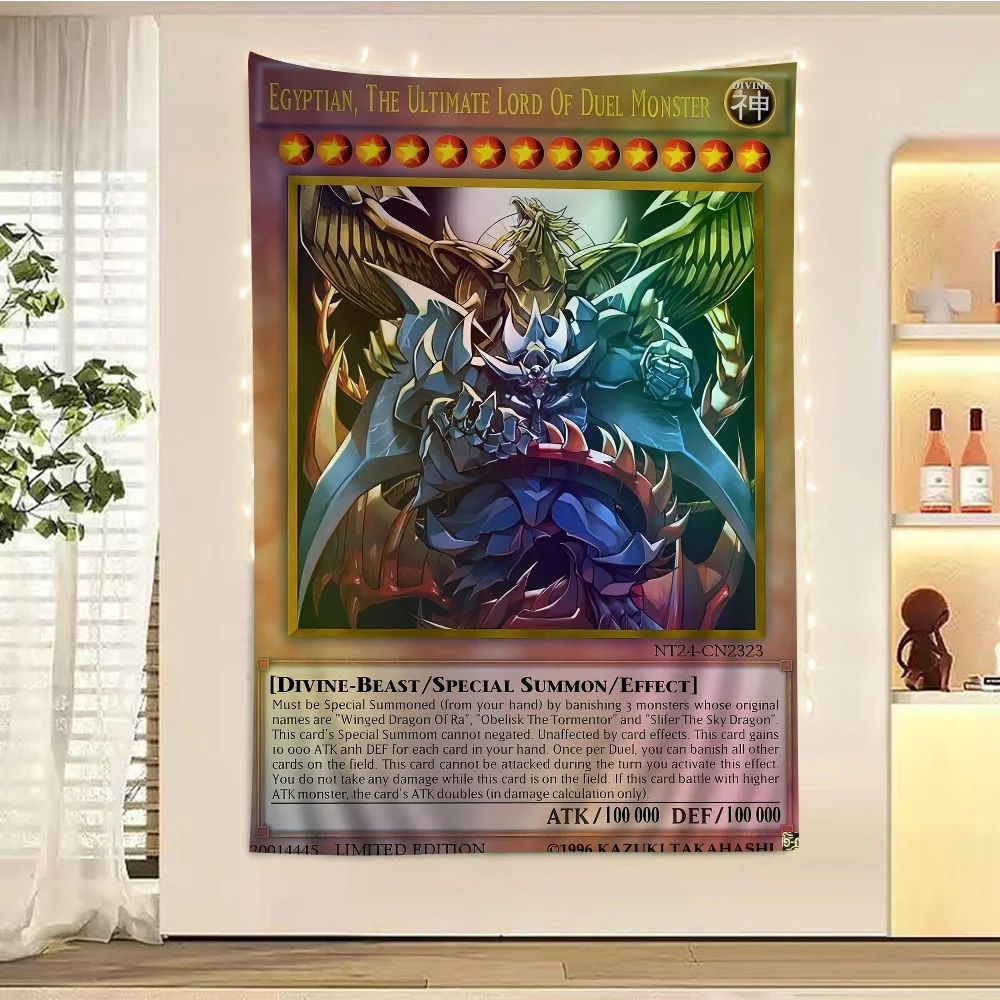 

Yu-Gi-Oh Cards Anime Tapestry Indian Buddha Wall Decoration Witchcraft Bohemian Hippie Wall Hanging Sheets