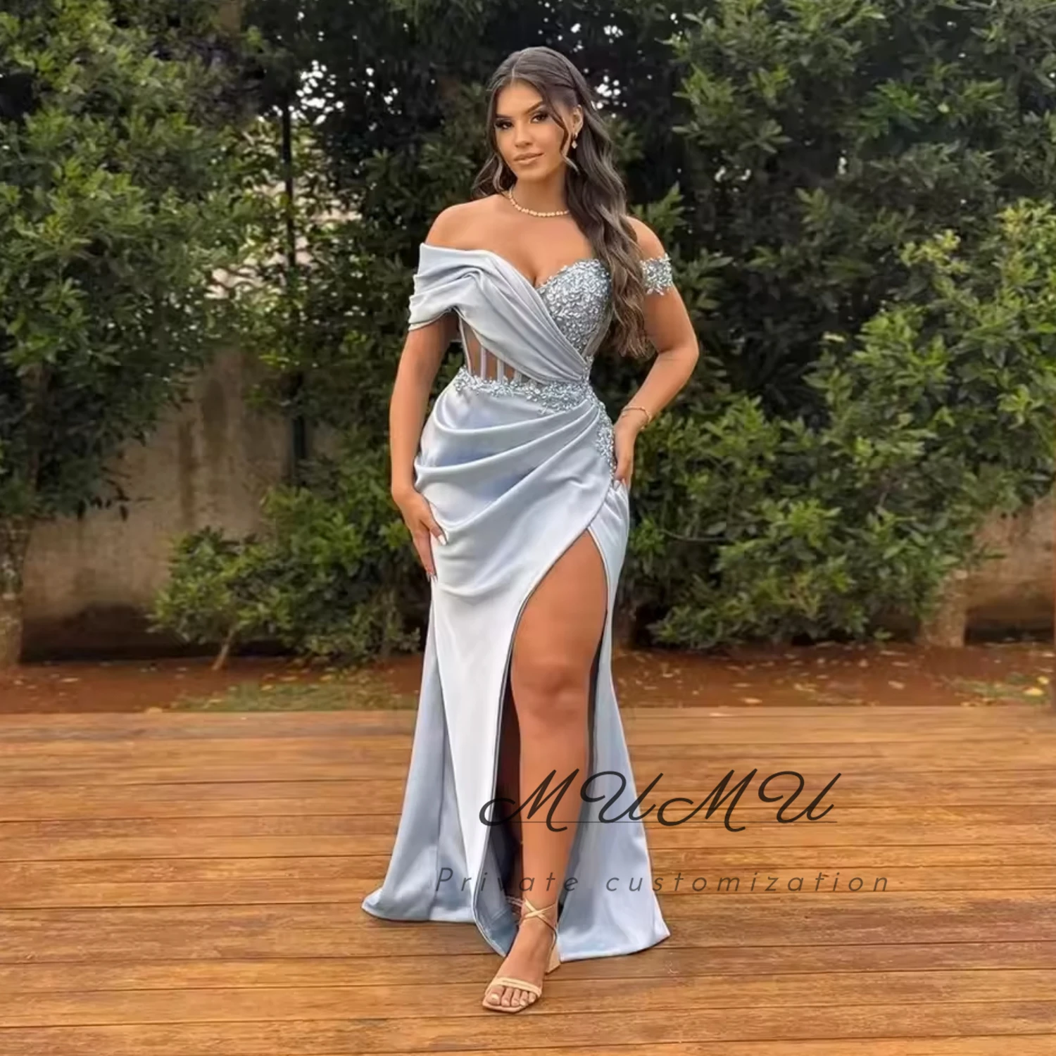 

MuMu Customized Luxurious Women's Evening Dresses for Special Occasions Платье Вечернее 2025 فساتين سهرة Elegant Party Dresses