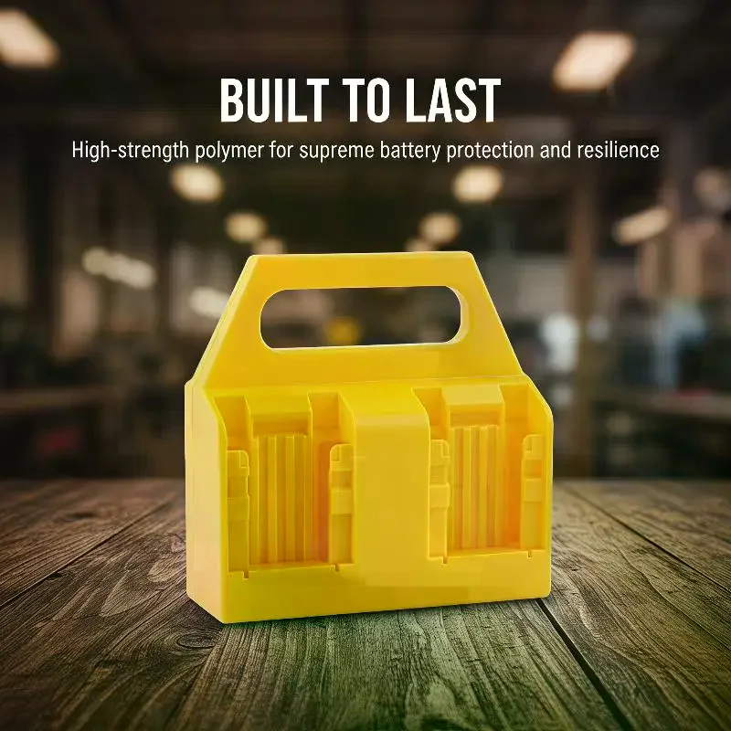 1PC Battery Holder Storage Rack For 18V 20V Li-ion Battery DCB203 DCB205, Wall Mount Battery Dock For Workbench