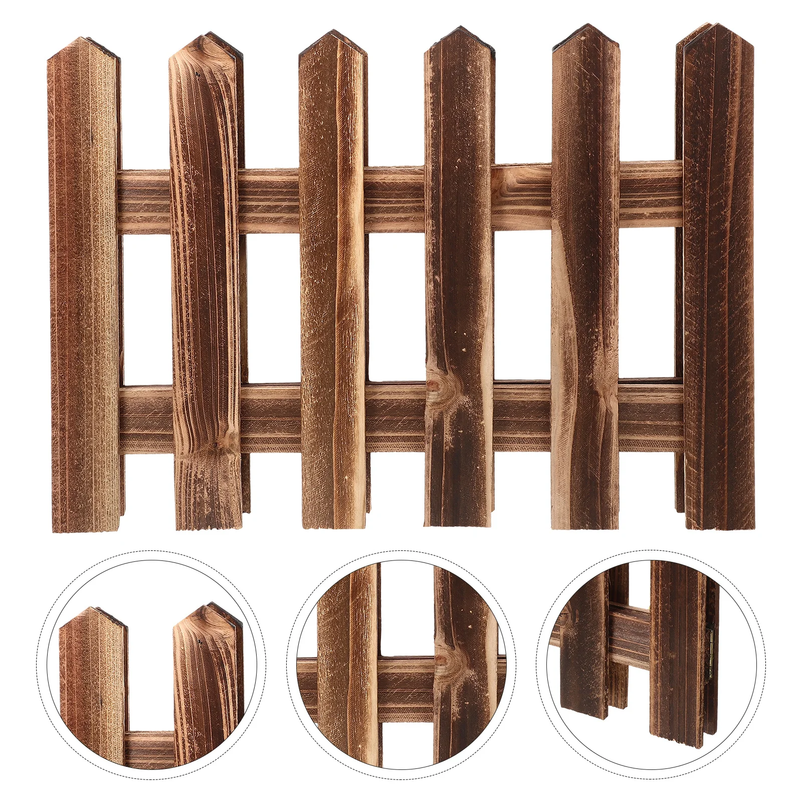 

Wooden Fence Edging Outdoor Garden Lawn Landscape Flexible Decorative Border for Yard Tree Flower Bed Natural Wood Garden Fence