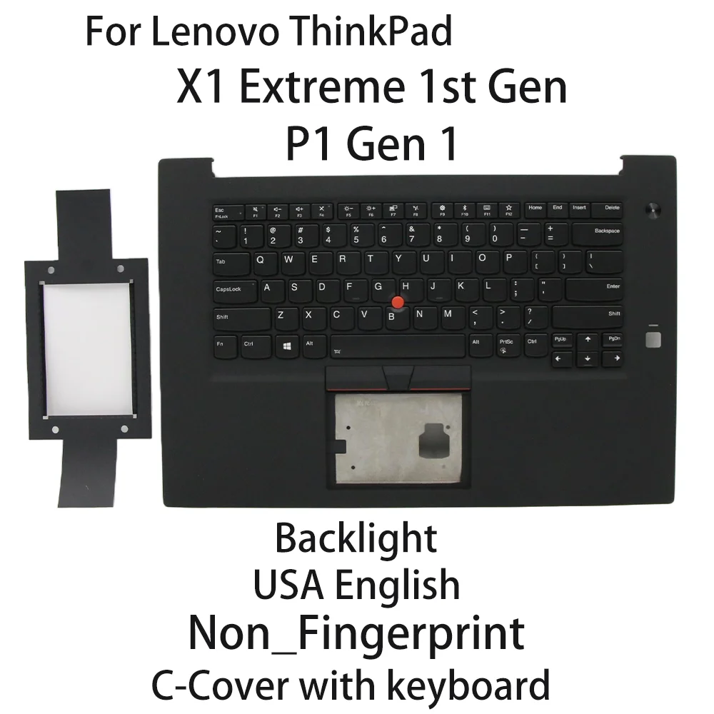 

Новая клавиатура для ноутбука Lenovo ThinkPad P1 Gen 1 X1 Extreme 1-го поколения, США, английская подсветка, без отпечатков пальцев 01YU757 01YU756