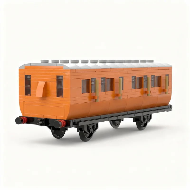 434pcs MOC Outdated Annie Clarabel 4-wheel Stroudley Coaches Train Model Building Blocks Construction Christmas Gifts Toy Craft