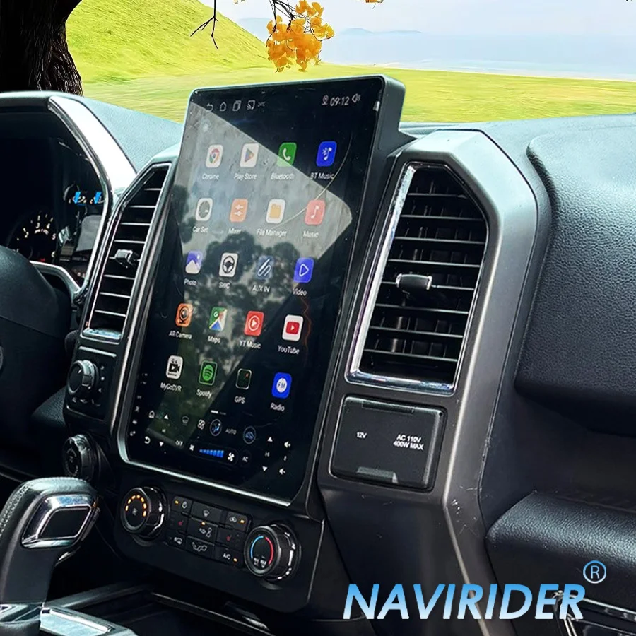 

14,5 "Android для Ford Raptor F150 2015-2020 стерео аудио мультимедийный видеоплеер GPS навигация головное устройство автомобильный радиоприемник Carplay