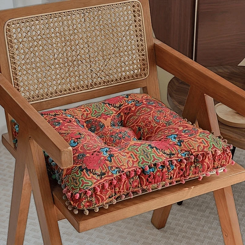 Bohemian Meditation Cushion Thickened Suitable for Living Room Bedroom Office Soft Multifunctional Mat with Pattern