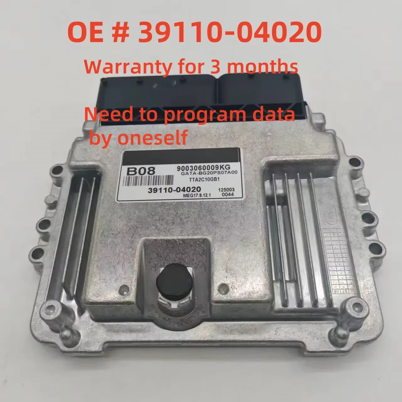 

High quality 39110-04020 3911004020 MEG17.9.12.1 ECU Car Engine Computer Board Electronic Control Unit for Kia