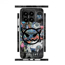 Material Cute Pattern Matte Film Skin Phone Back + Sides Sticker For XIAOMI14 1513 Pro Cartoon Wrap