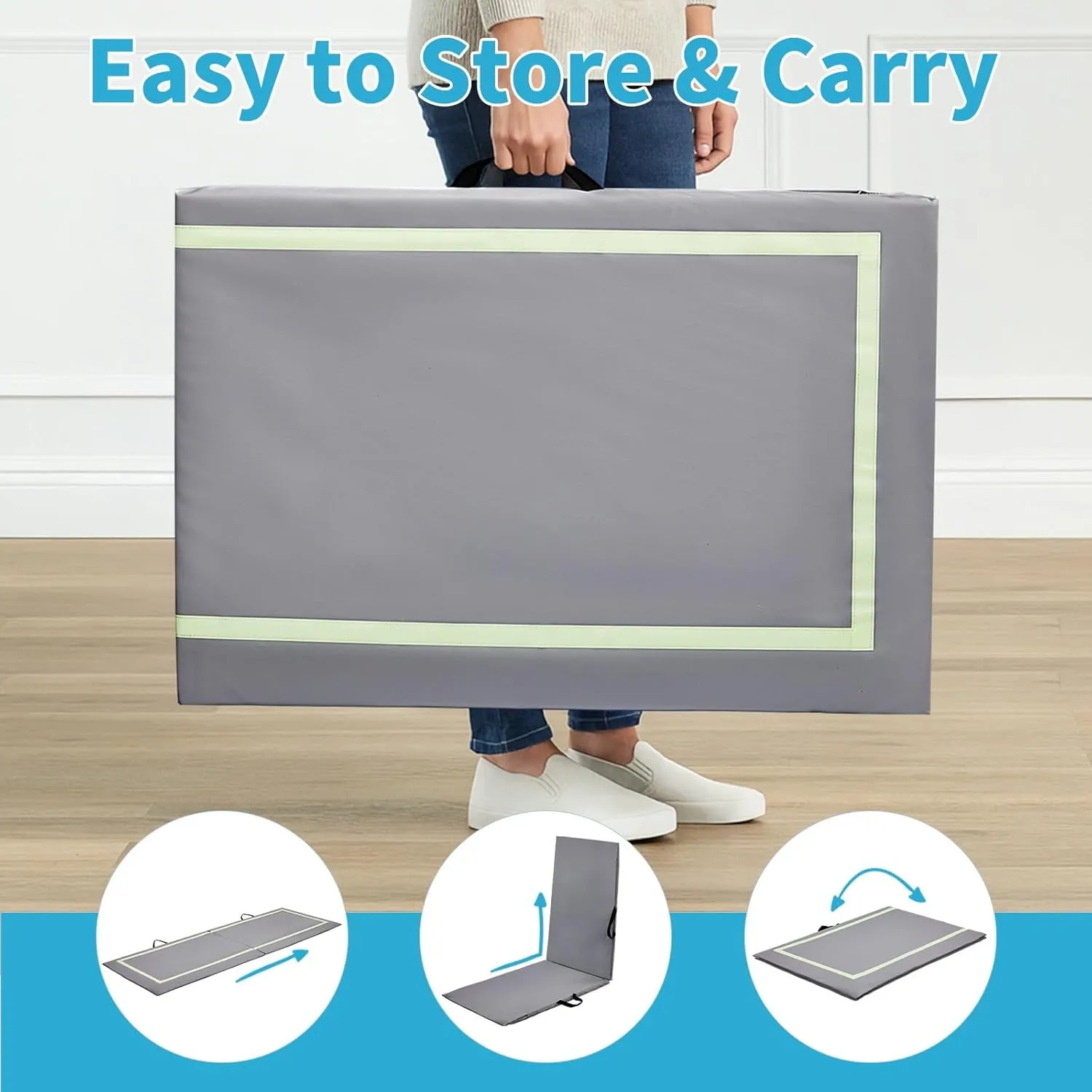 سجادة سقوط تساعد على التنقل لكبار السن - سطح واسع مضاد للانزلاق للاستقرار بجانب السرير