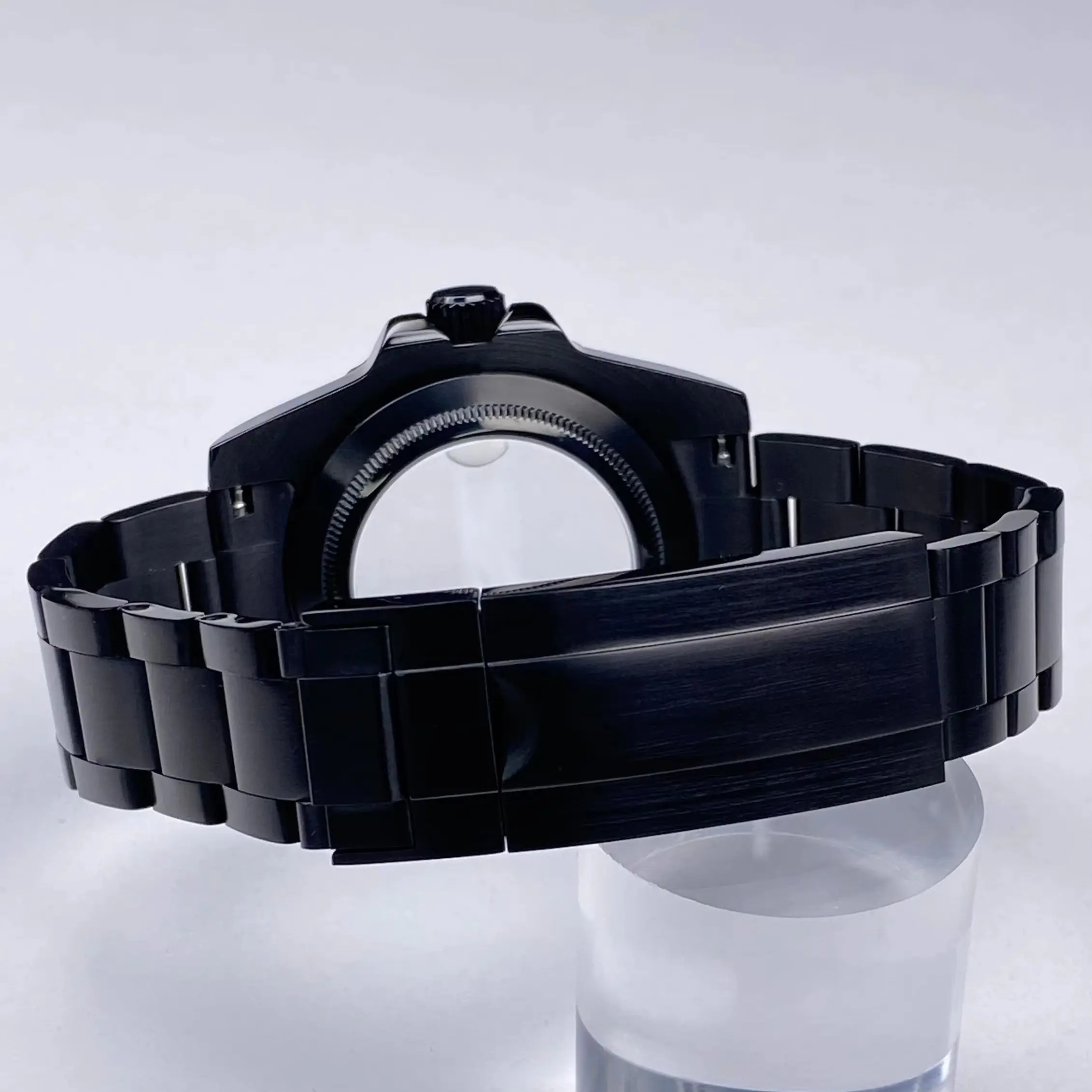NH34 watch Case 40MM Watch Accessories With Strap Sapphire Crystal Waterproof for GMT/SUB NH35 NH34 NH36 Movement 28.5 Dial