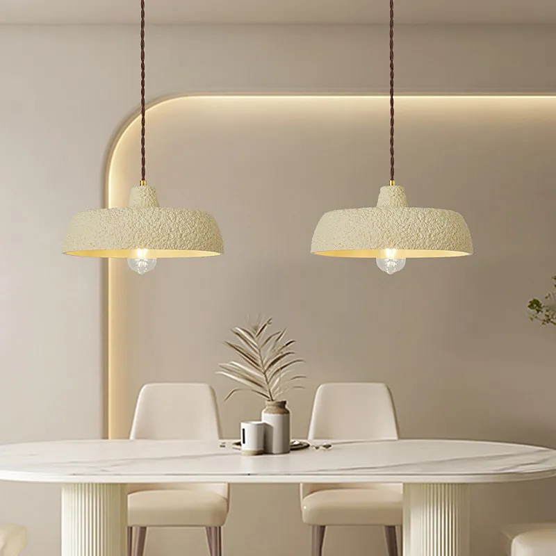 

French Cream Style Restaurant Pendant Light Dining Table Kitchen Bar Counter Cafe Bedroom Nordic Designer Creative Hanging Lamps