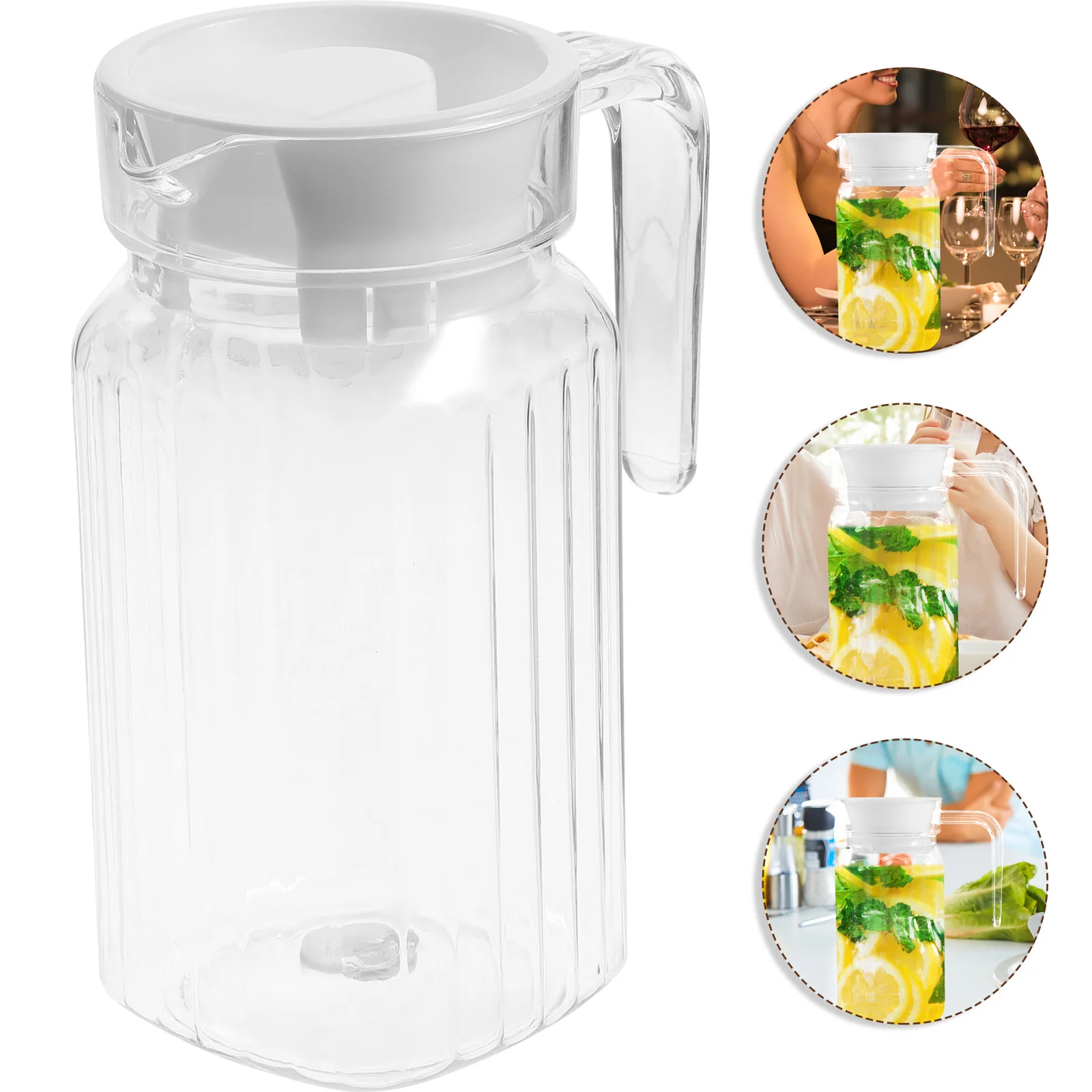 

Cold Water Kettle 0.5L Practical Plastic Container Juice Pot for Home Restaurant Office Plastic Kettle