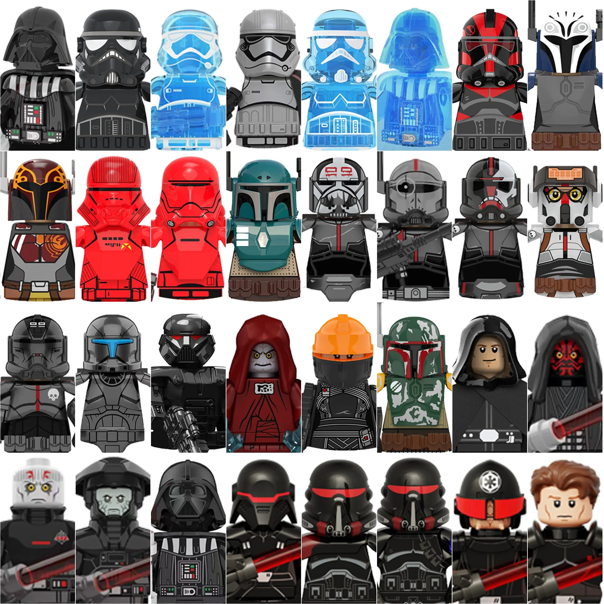 

Star Wars Clone Wars Square toys Purge Trooper figurine humanoid building block Party gifts