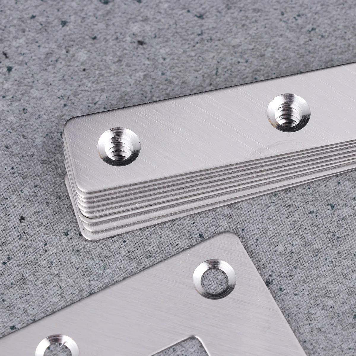 10 Stück Edelstahl-Festplatten, langlebig, einfache Installation, Eckwinkel, Winkelstreben, Hardware