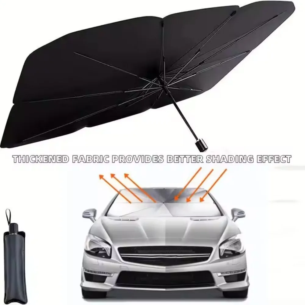 

Upgraded Windshield Sun Shade for Car Heat Insulation Sun Protection Cover UV Blocking Auto Sunshade Umbrella