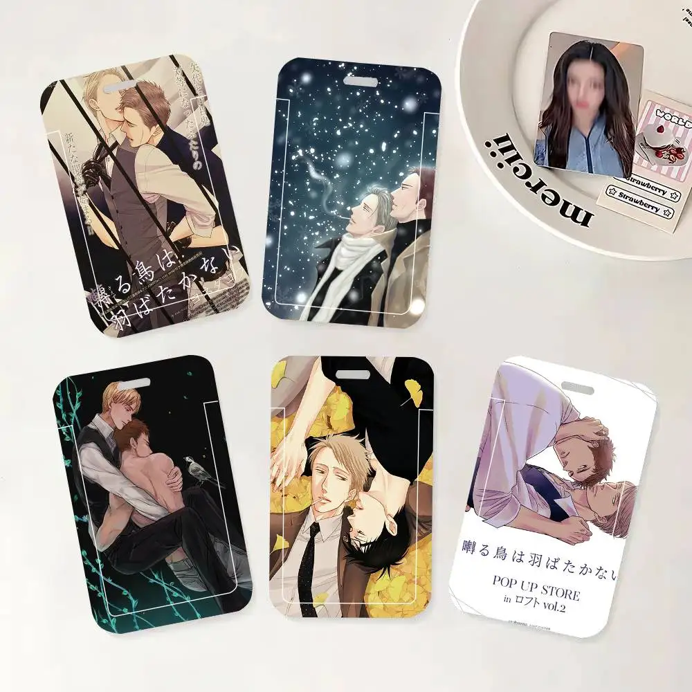 

Classic Anime Twittering Birds Never Fly Black Lanyard Card Holders Student Meal Cards And Campus Ids School