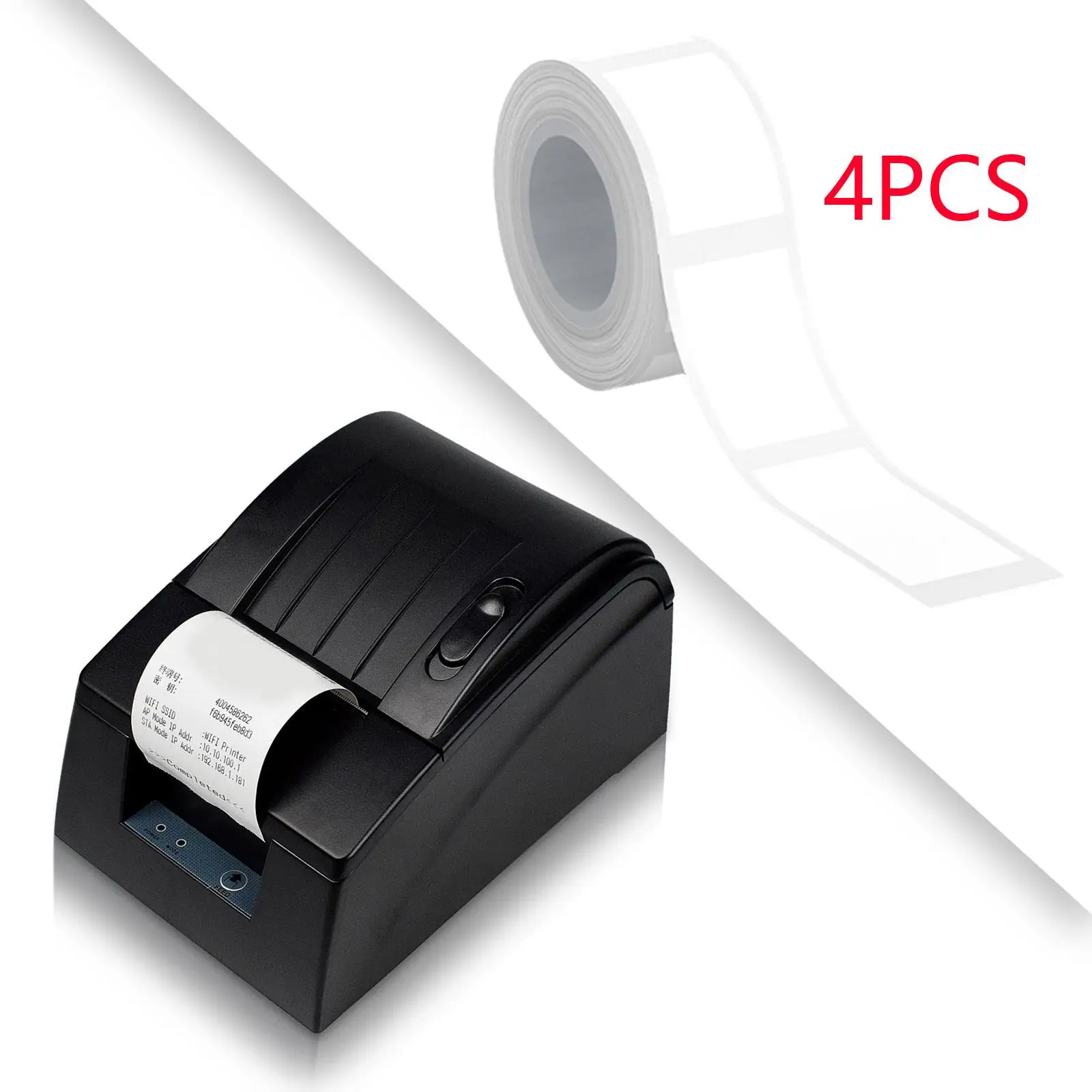 4Pcs Thermal Labels Thermal Printer Label 4 Roll 160 Labels Label Maker Tape Thermal Label Stickers 12mmx40mm for Address