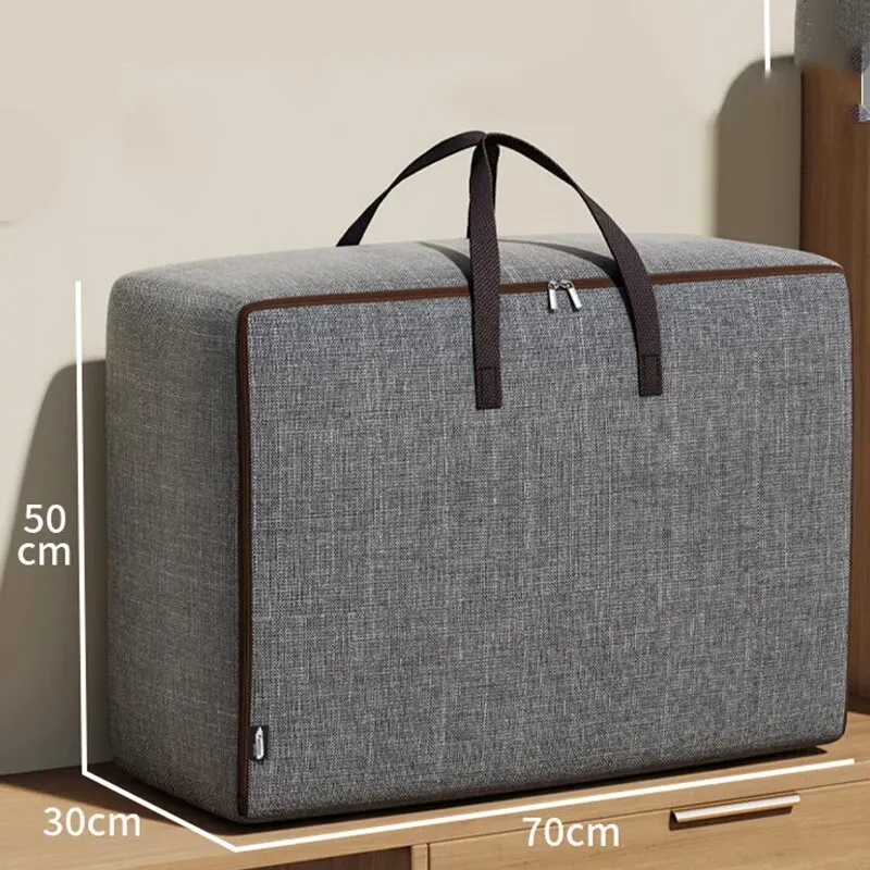 Storage Pouch Bag Waterproof Oxford Cloth For Household Easy Moving Traveling High-Capacity Used To Store Daily Necessities