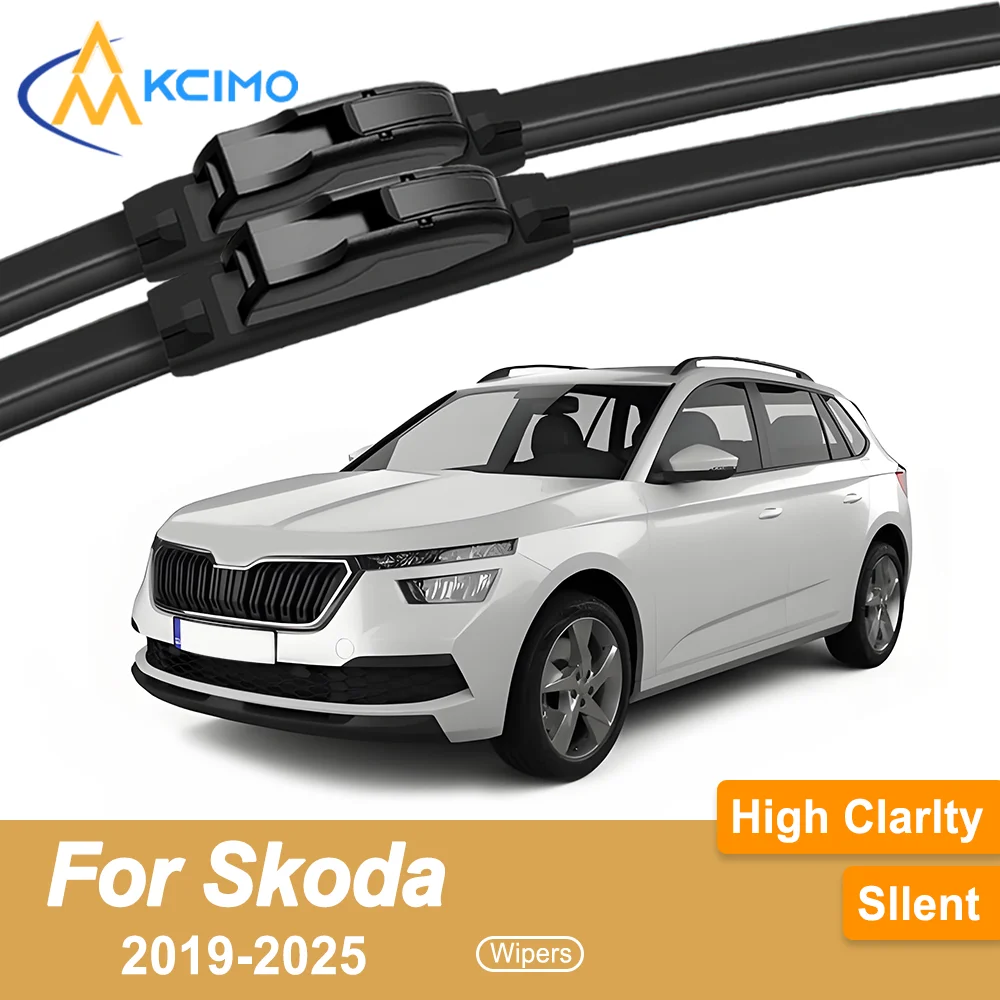 

2PCS Wiper Blades Compatible for Skoda Skoda Kamiq 2019-2025 All-Season Smooth Quiet Wiping Effective Clear View