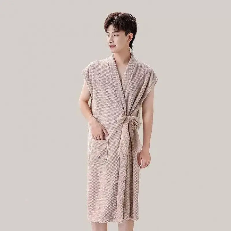 High-quality Unisex Absorbent Bathrobe for Adults, Quick-drying Towel-style Bathrobe for Men and Women