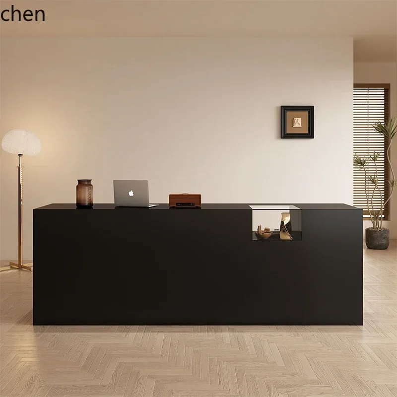 TQH7.2 Minimalist Clothing Store Cash Register Women's Clothing Store Bar Table Small Shop Counter Display Counter