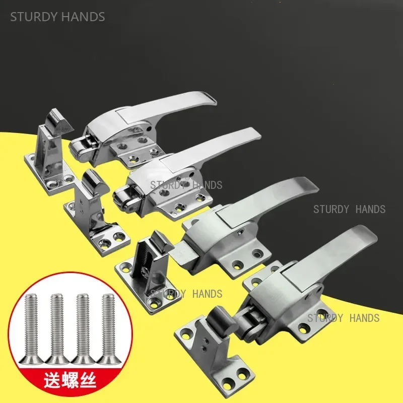 

Stainless Steel Oven Door Lock Cold Storage Door Handle Lock Oven Adjustable Handle Electric Box Handle Buckle Hardware Tools