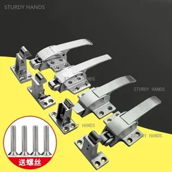 Stainless Steel Oven Door Lock Cold Storage Door Handle Lock Oven Adjustable Handle Electric Box Handle Buckle Hardware Tools