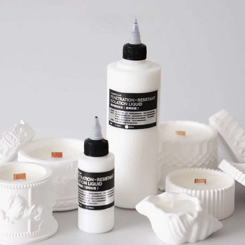 100/500ml Avoiding Seeping Isolation Liquid Waterproof/Waxproof Clear Sealer Liquid DIY Scented Candle Gypsum Cement Additive