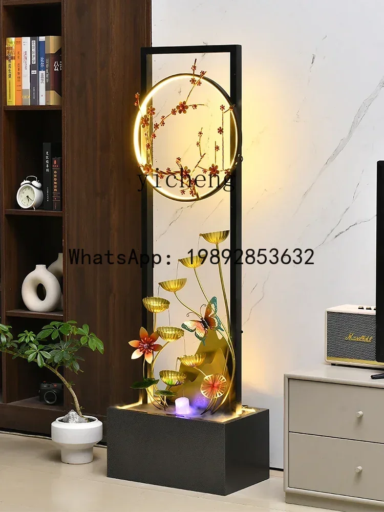 

X7 Modern Light Luxury Circulating Water Floor Ornaments Hotel Hallway Opening Decoration Humidifying Fortune