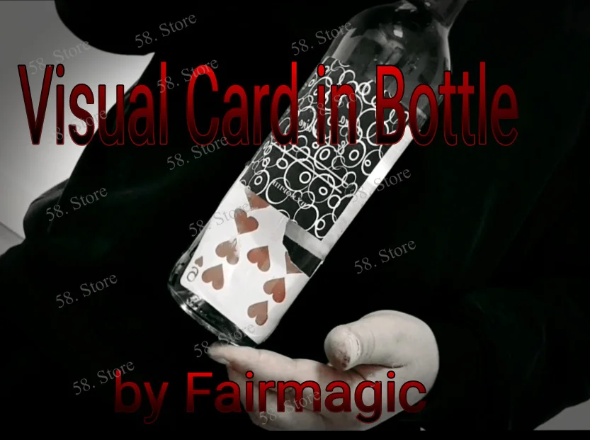 Visual Card In Bottle By Ralf Rudolph Aka'Fairmagic Magic tricks ( 58 Store Download )