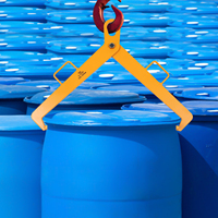 Vertical Drum Clamp Barrel Lift Drum Lifter, For 1322LBS 550-600mm Diameter Drums, Durable Alloy Steel, for Various Drums