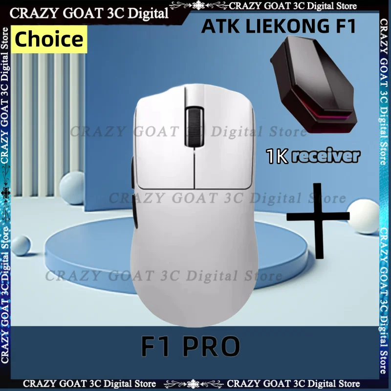 

ATK F1 Blazing Pro Mouse Wired/wireless Dual-mode Mouse Paw3950 Hole Less Lightweight Gaming,esports, Office Flagship Mouse