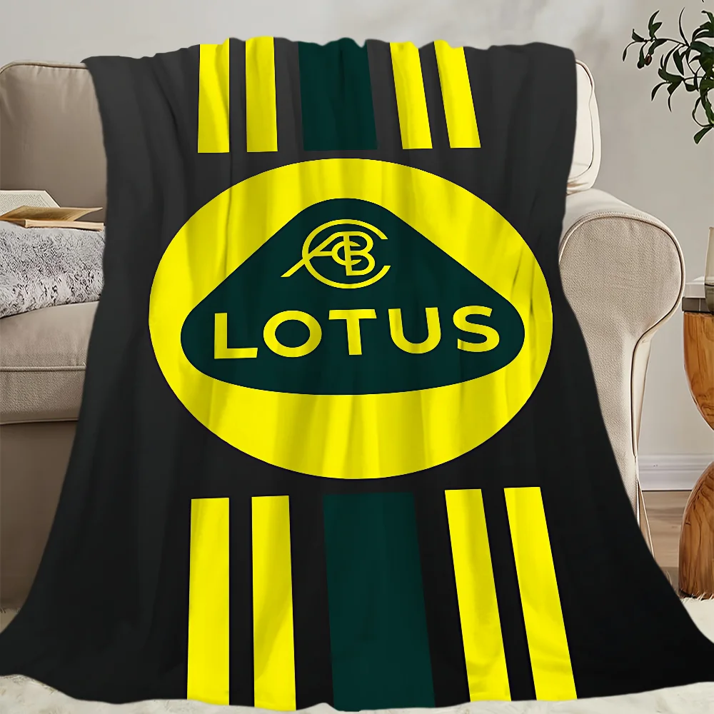 شعار رائع L-Lotus سيارات بطانية بطانية للأريكة أريكة السفر المنزل التنزه نزهة السرير الفراش الفانيلا بطانية هدية عيد ميلاد