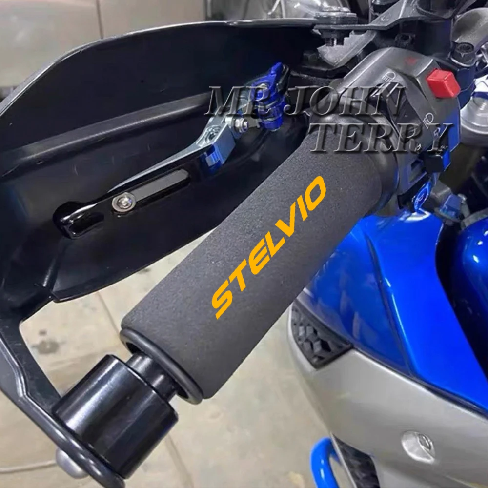 For Moto Guzzi Stelvio 2024- Motorcycle Grip Cover Shockproof Motorcycle Sponge Grip Non-slip Handlebar Grip Sponge Cove